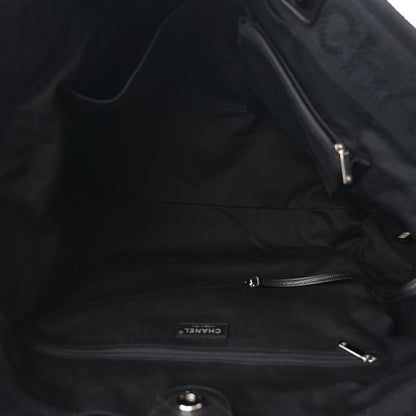 Chanel Canvas Extra Large Double Face Shopping Tote Black 5 of 10