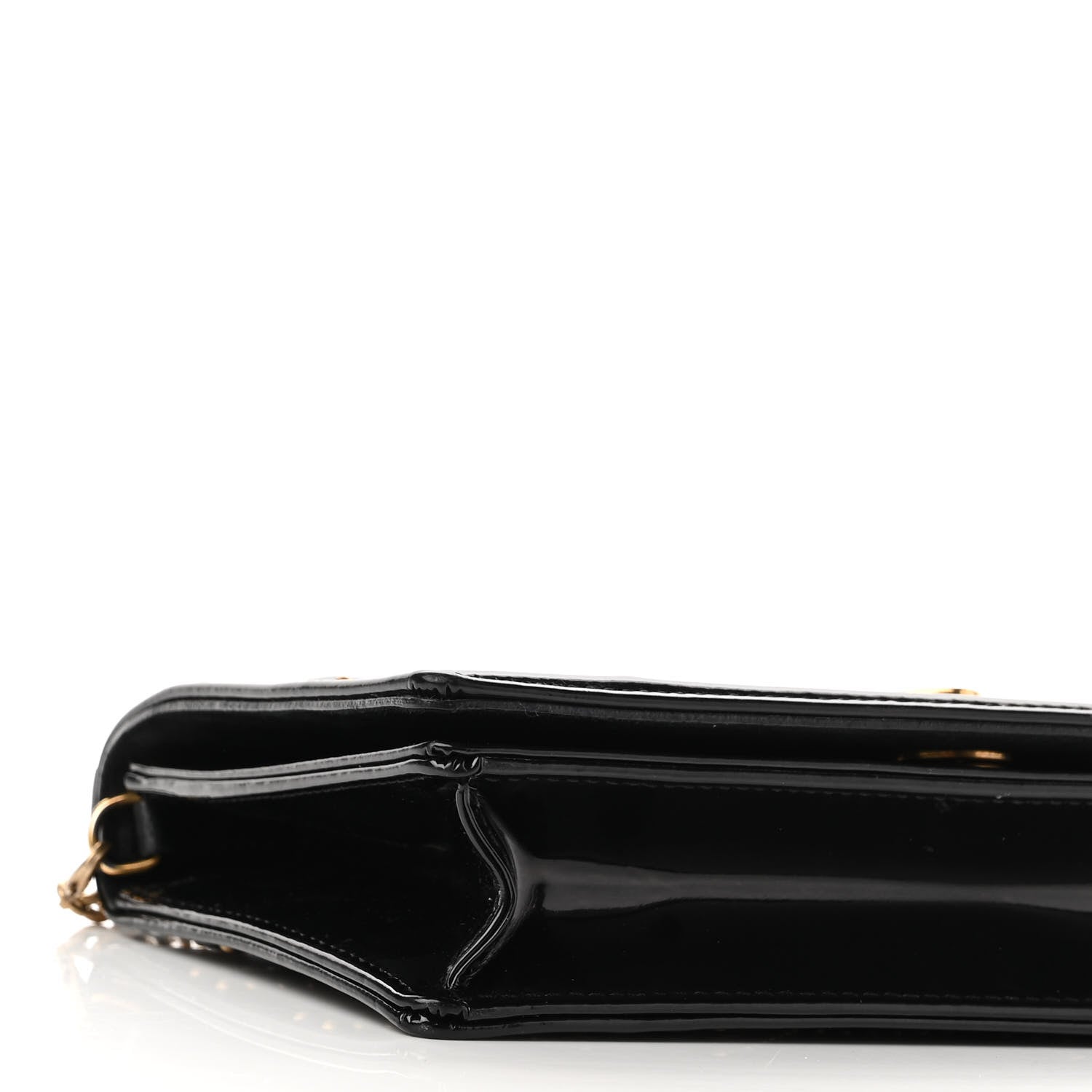 Christian Dior Patent Studded Diorama Flap Bag Black 8 of 8