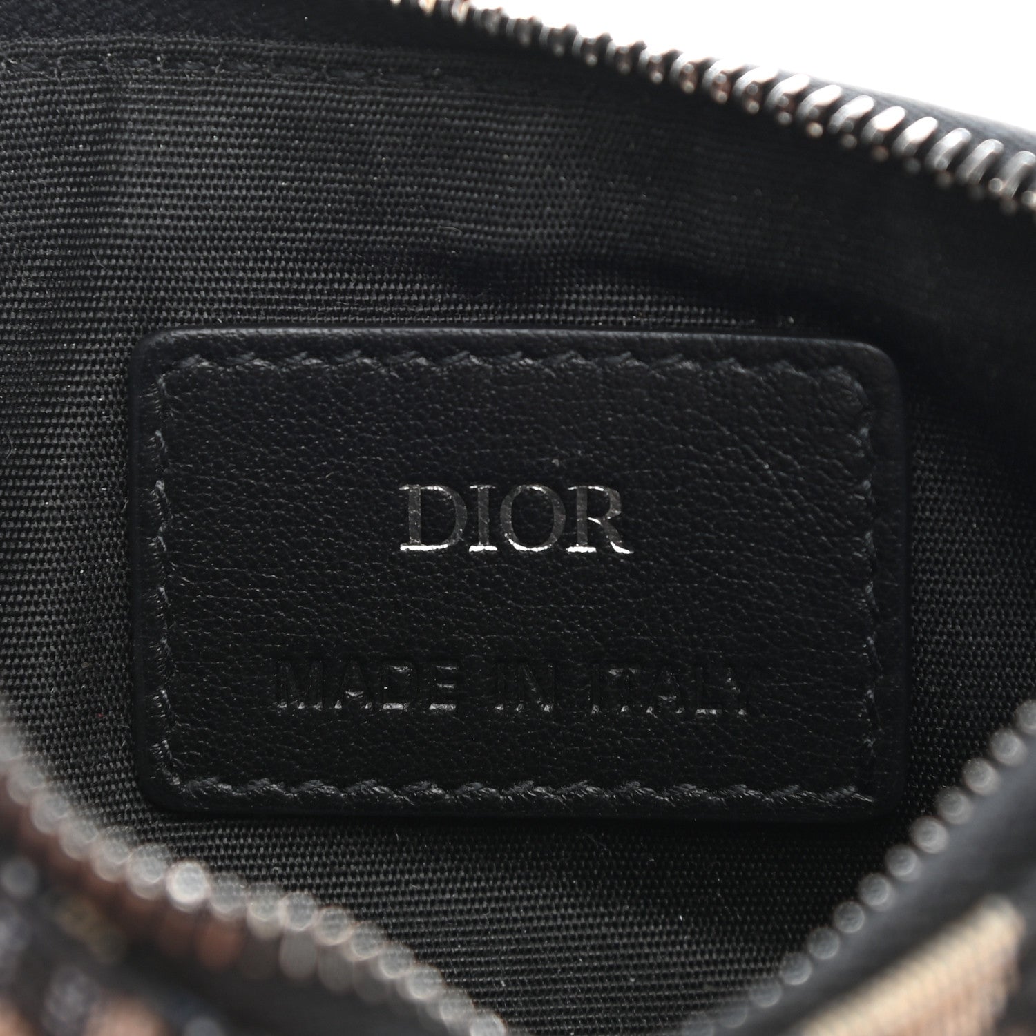 Christian Dior Oblique Dior Pouch Wallet Navy Blue 6 of 8