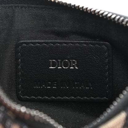Christian Dior Oblique Dior Pouch Wallet Navy Blue 6 of 8