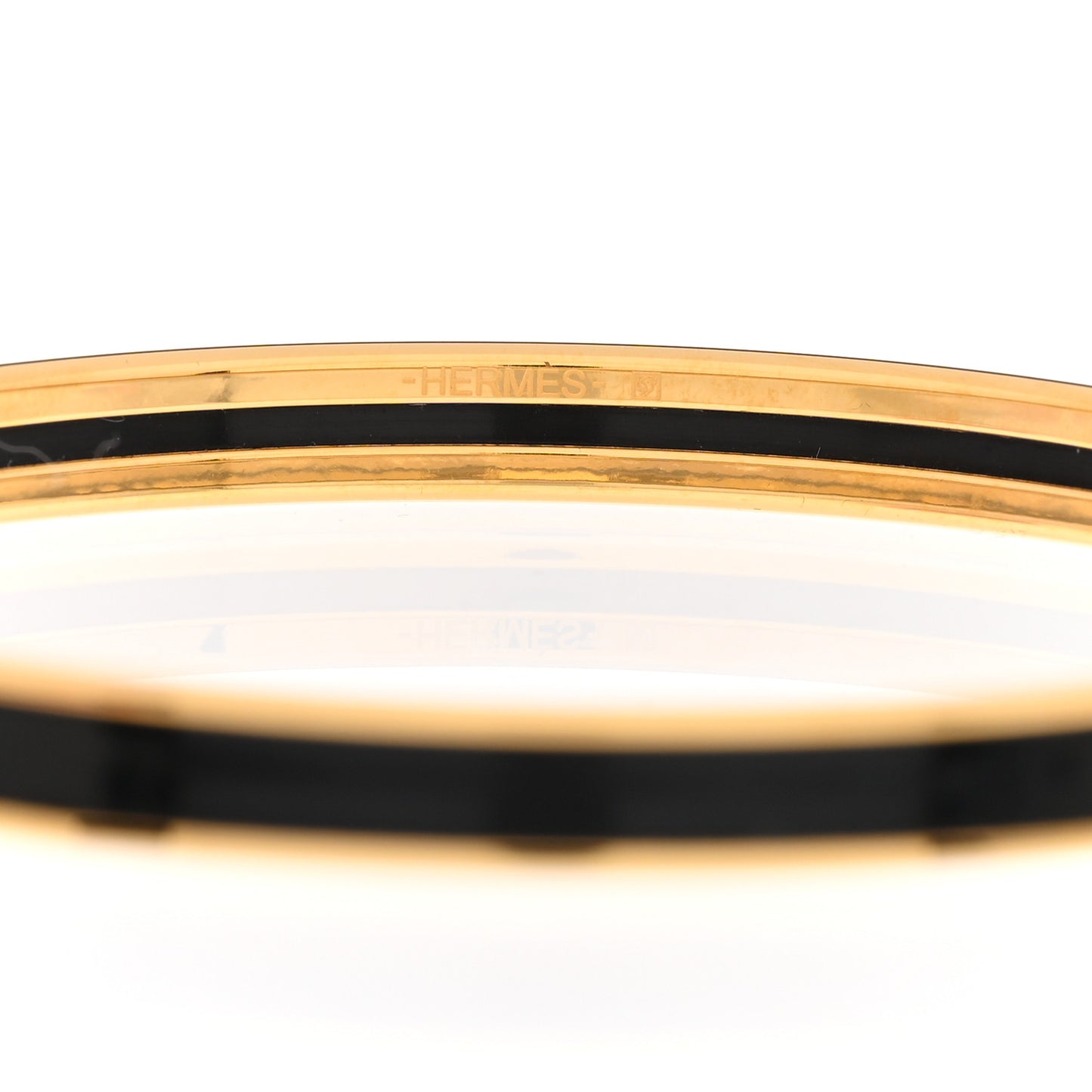 Enamel Uni Bangle Black