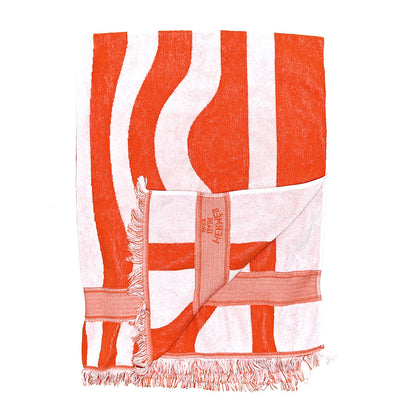 Hermes Cotton Terry Striped Beach Towel 3 of 5