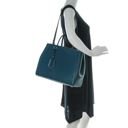 Fendi Vitello Elite Flamingo Regular 2Jours Tote Oceano 2 of 8