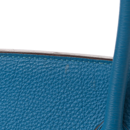 Hermes Togo Birkin 35 Bleu Azteque 23 of 29