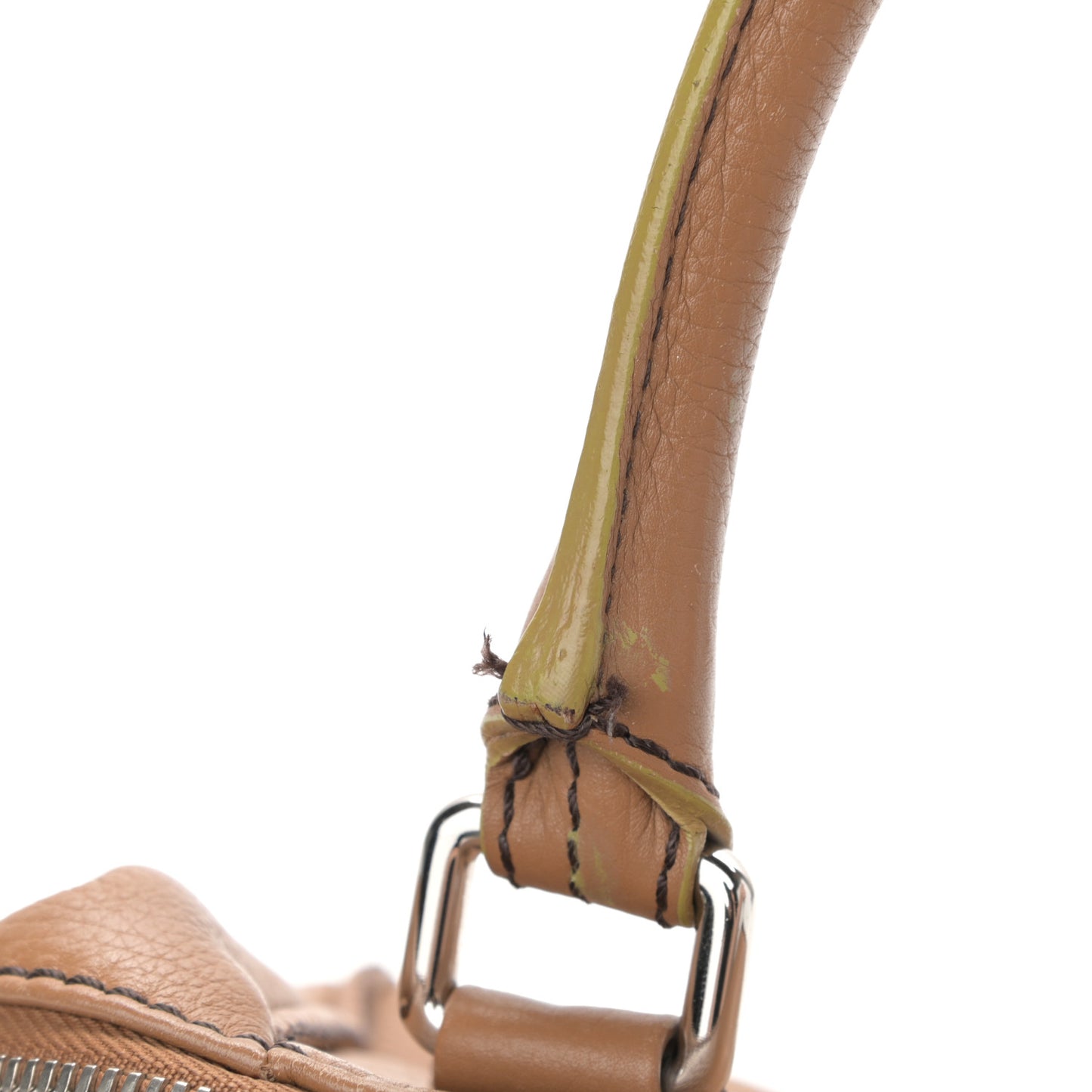 Calfskin Small Tassel Bowler Light Brown