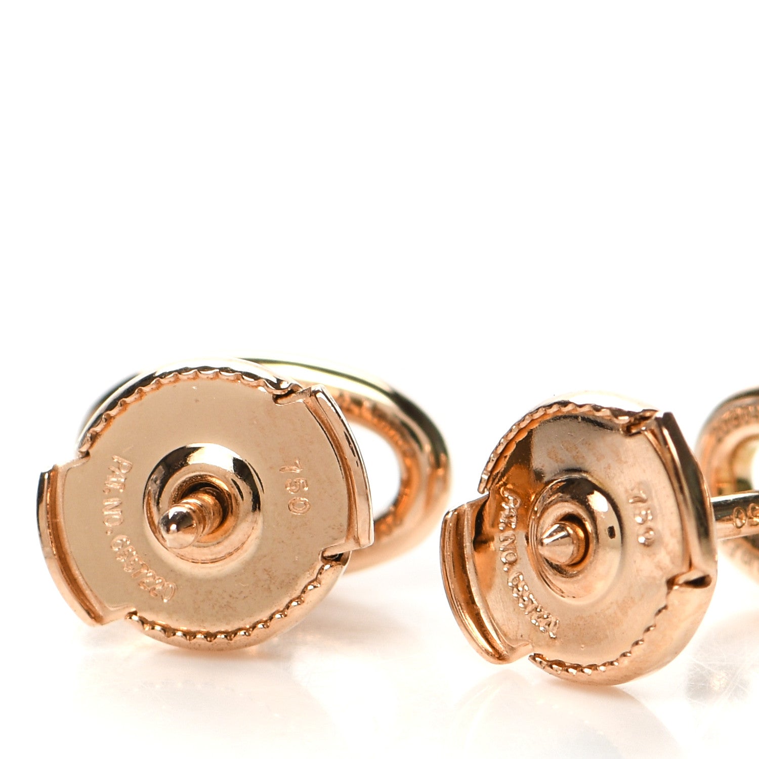 Hermes 18K Rose Gold TPM Farandole Stud Earrings 3 of 5