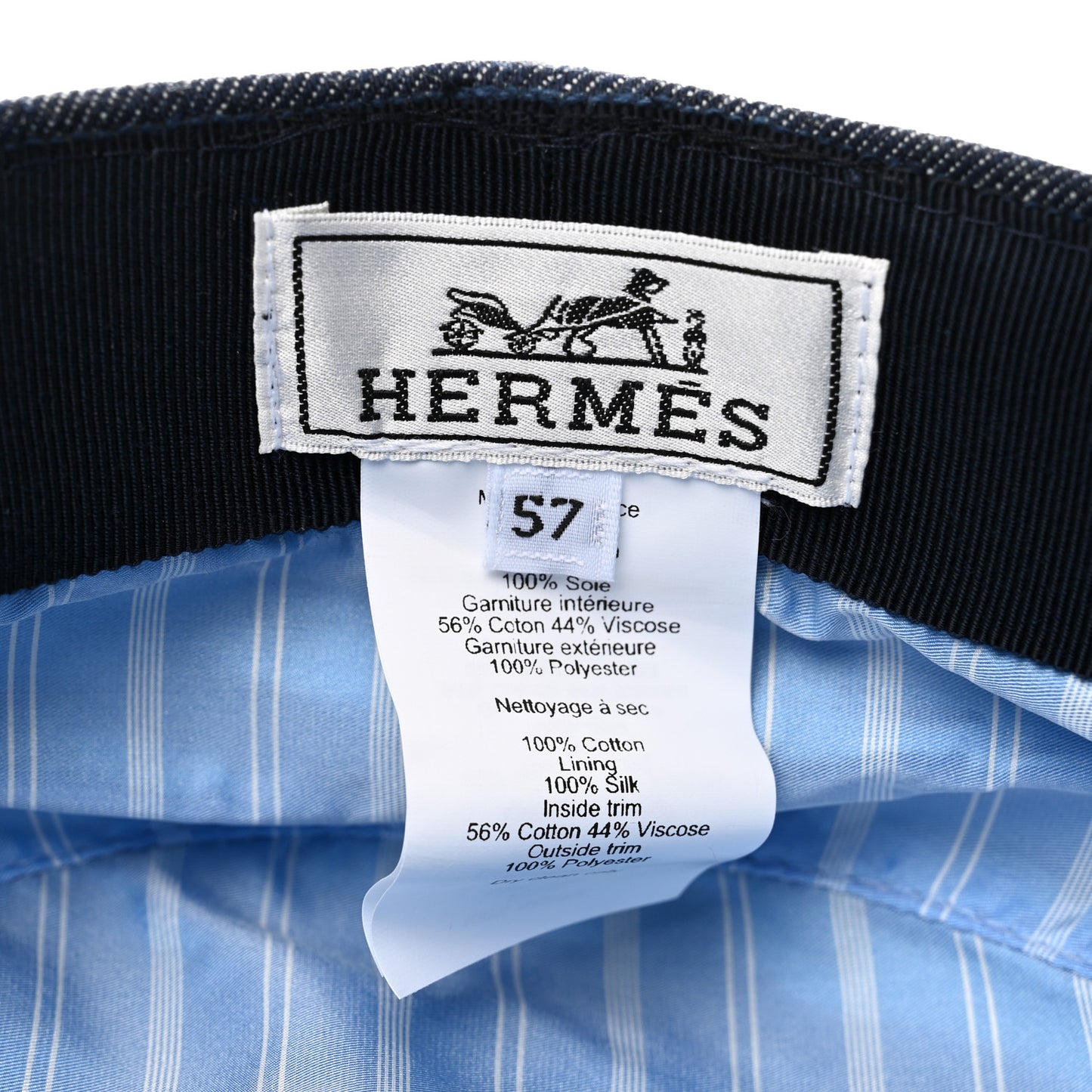 Denim Cabourg Cap 57 Indigo