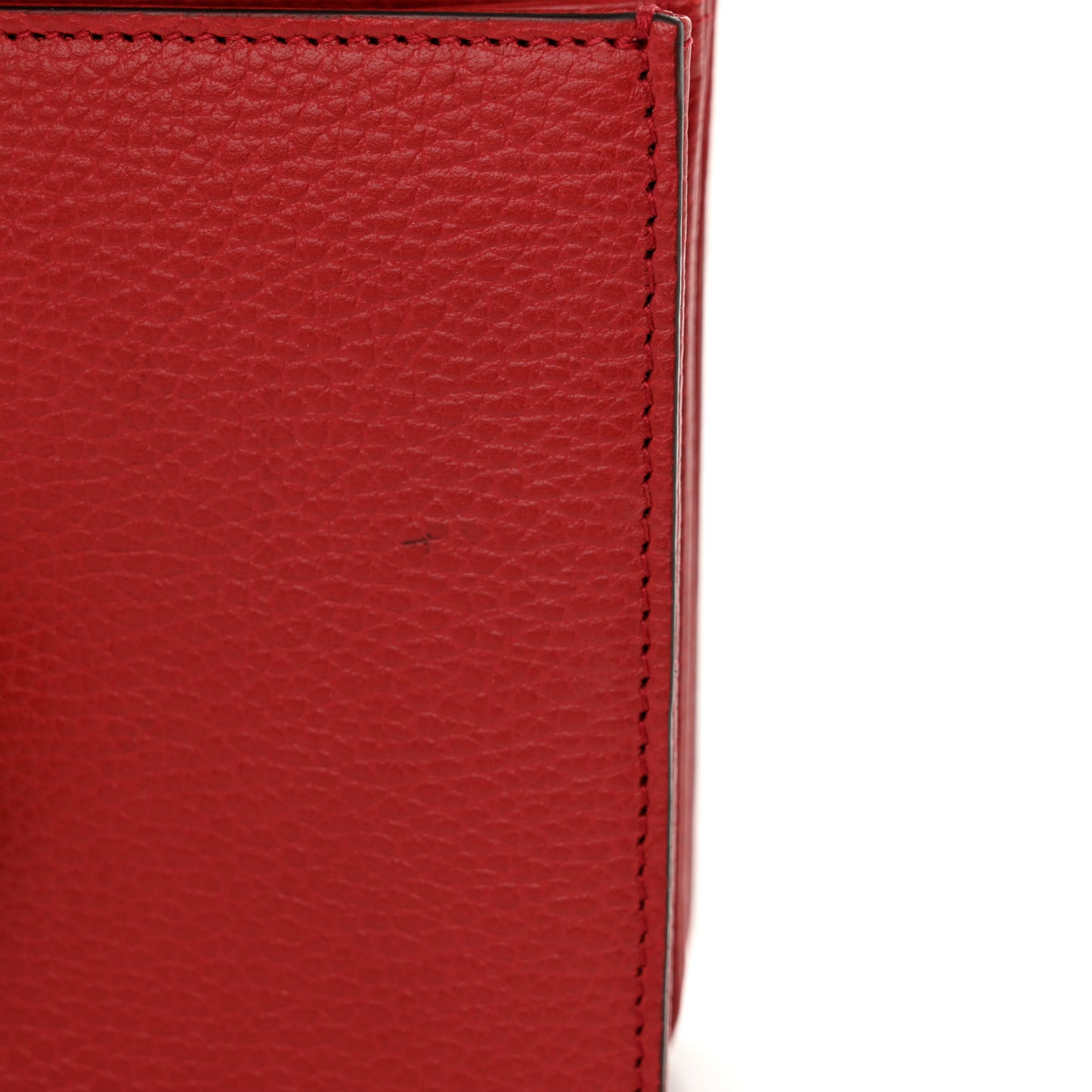 Dollar Calfskin Small Interlocking G Shoulder Bag Red