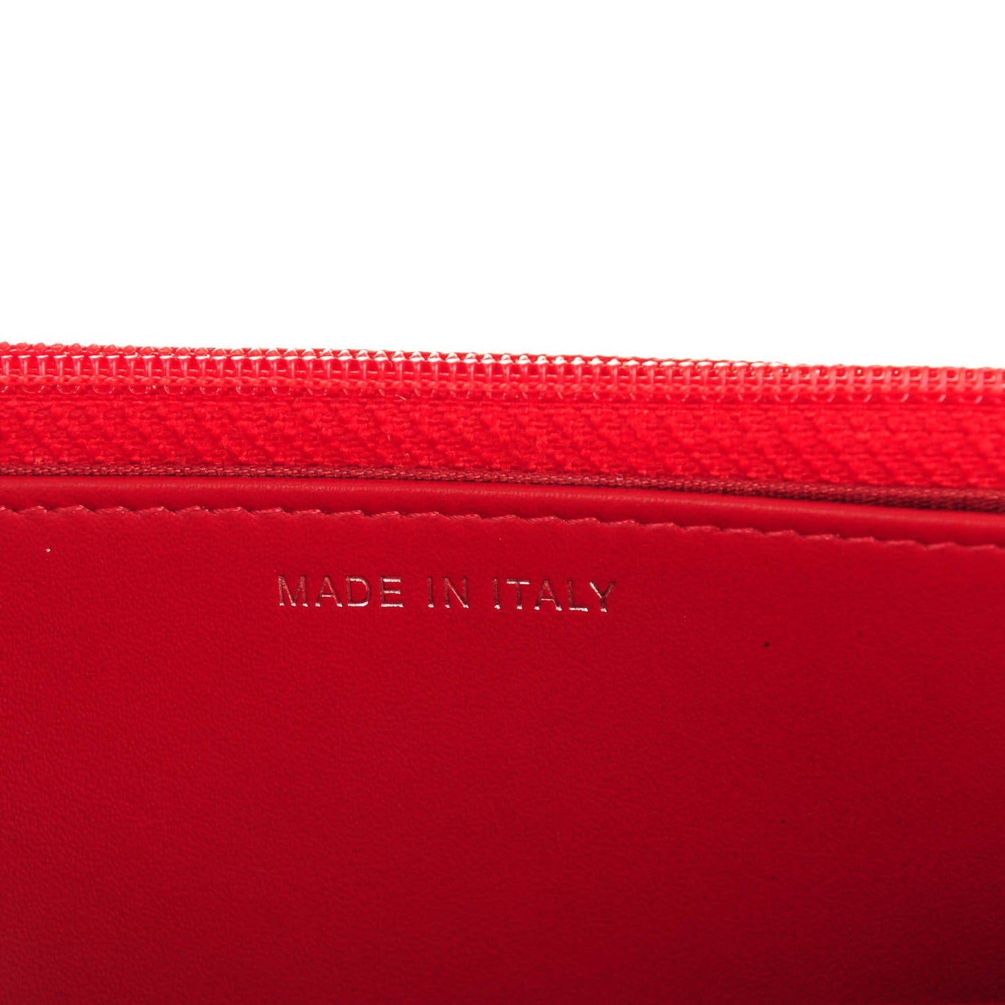 Lambskin Quilted Coco Boy Wallet On Chain WOC Red