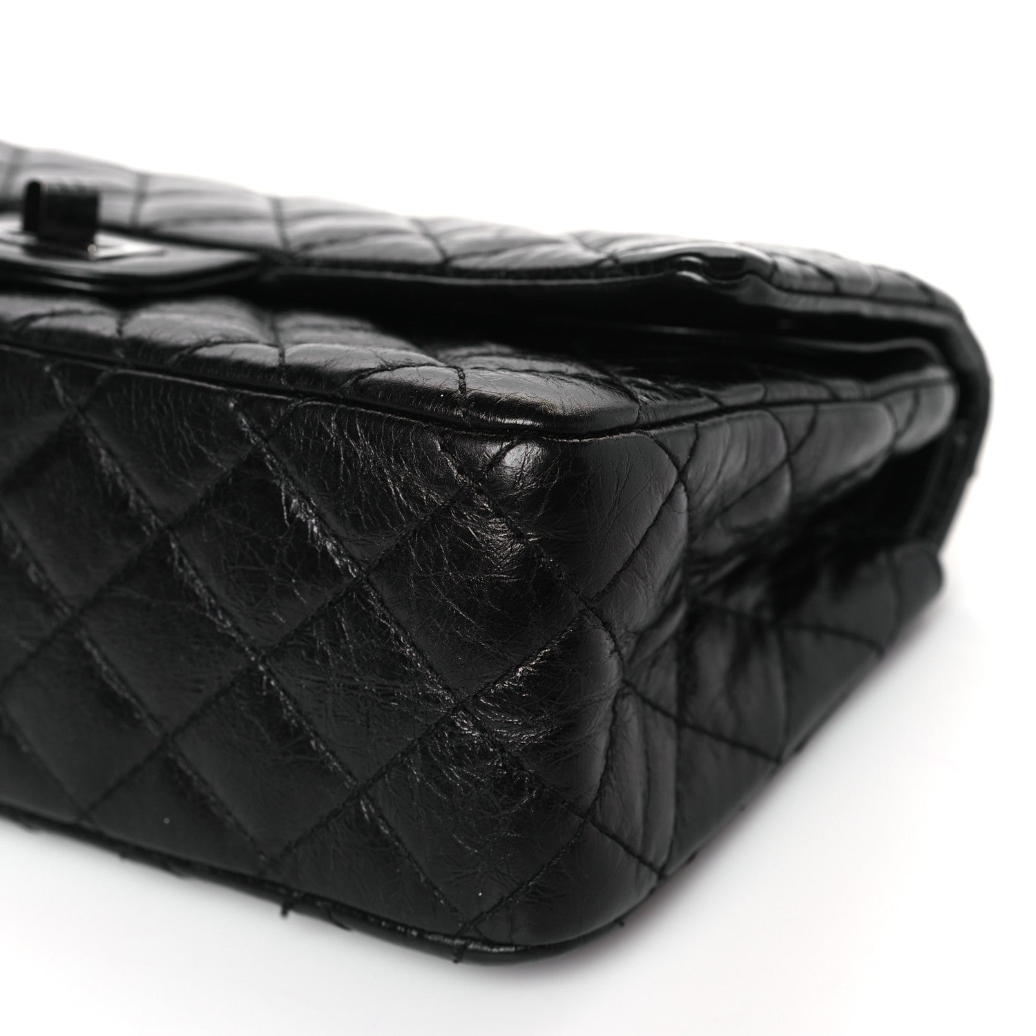 Chanel Aged Calfskin Quilted 2.55 Reissue 225 Flap So Black 9 of 9