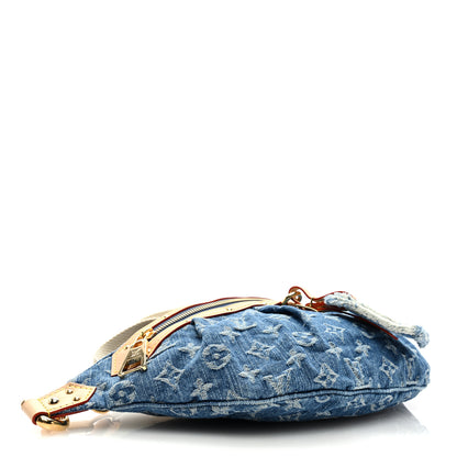 Louis Vuitton Monogram Denim High Rise Bumbag Blue 4 of 8