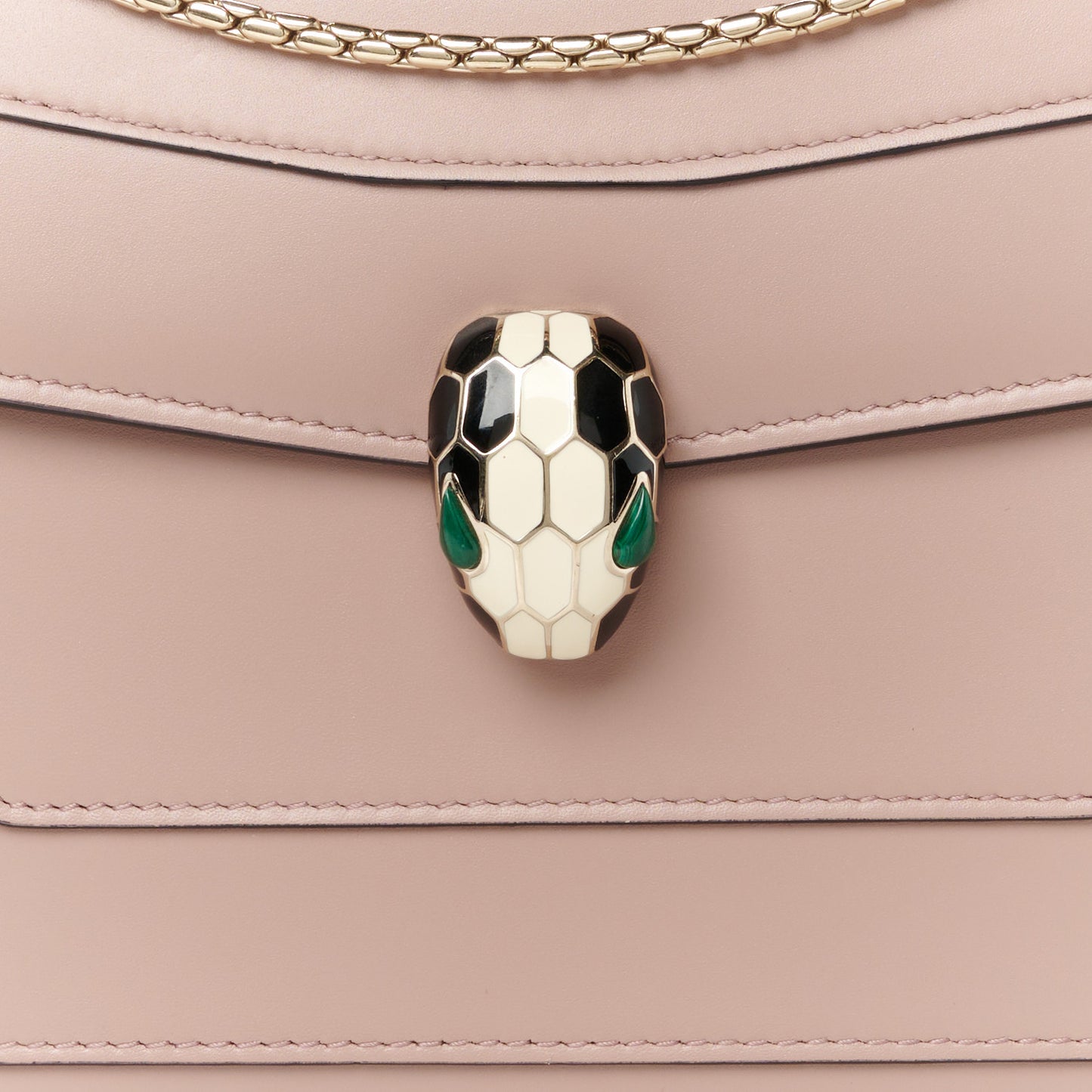 Calfskin Serpenti Forever Shoulder Bag Light Pink
