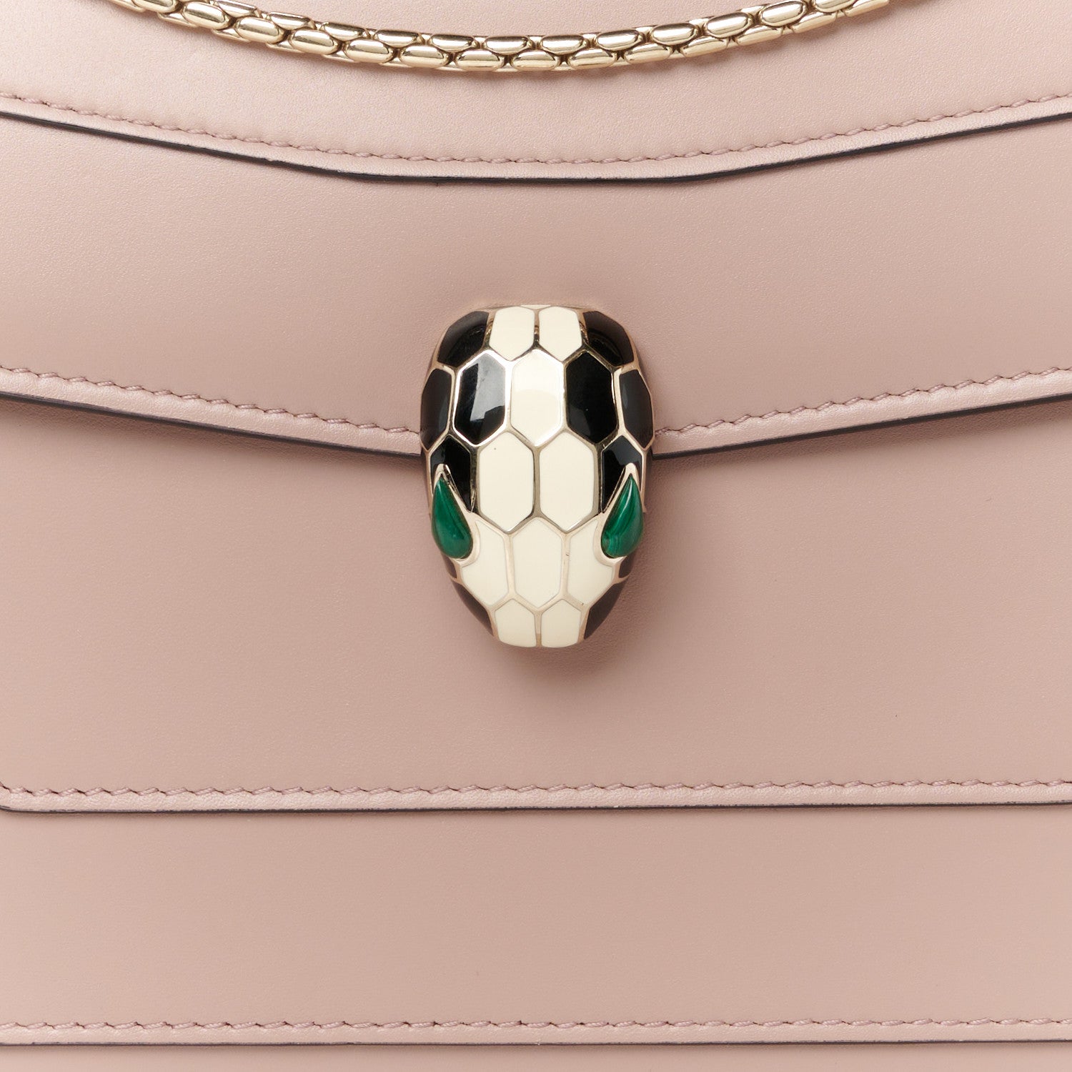 Bulgari Calfskin Serpenti Forever Shoulder Bag Light Pink 10 of 12
