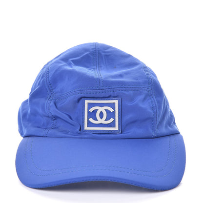 Chanel Nylon CC Cap Hat M Blue 3 of 8