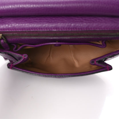 Gucci Calfskin Small Nouveau Fringe Shoulder Bag Purple 5 of 8
