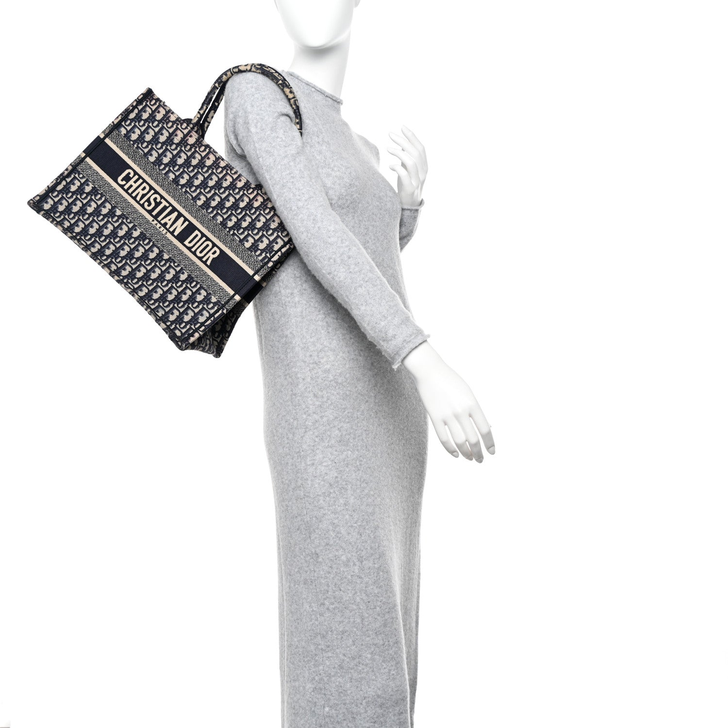 Christian Dior Oblique Medium Book Tote Blue Multicolor 2 of 13