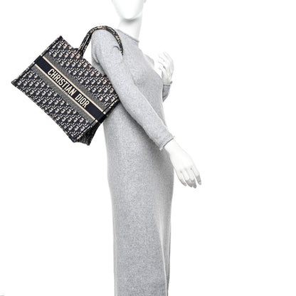 Christian Dior Oblique Medium Book Tote Blue Multicolor 2 of 13