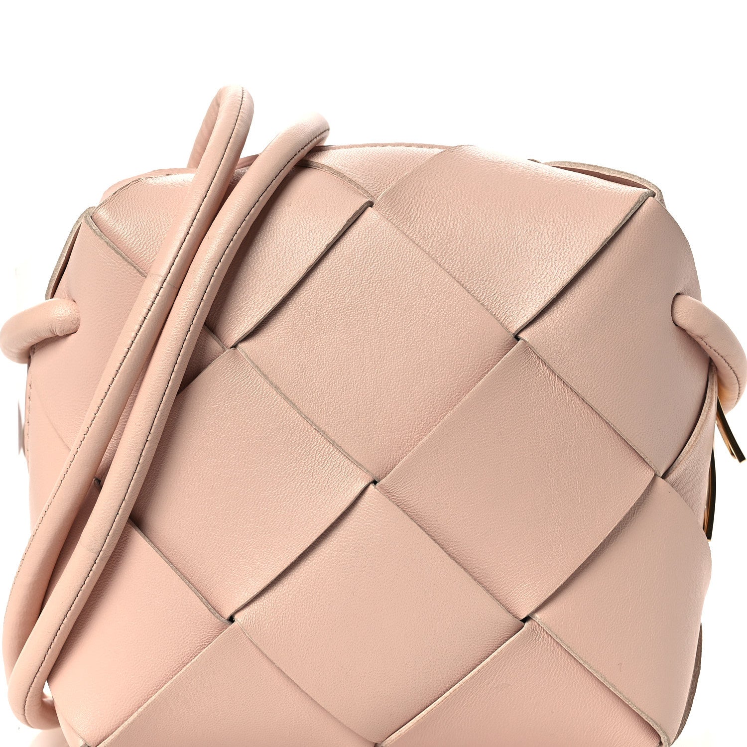 Bottega Veneta Lambskin Maxi Intrecciato Mini Cassette Camera Bag