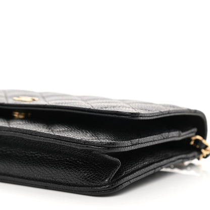 Chanel Caviar Quilted Wallet On Chain WOC Black 11 of 13