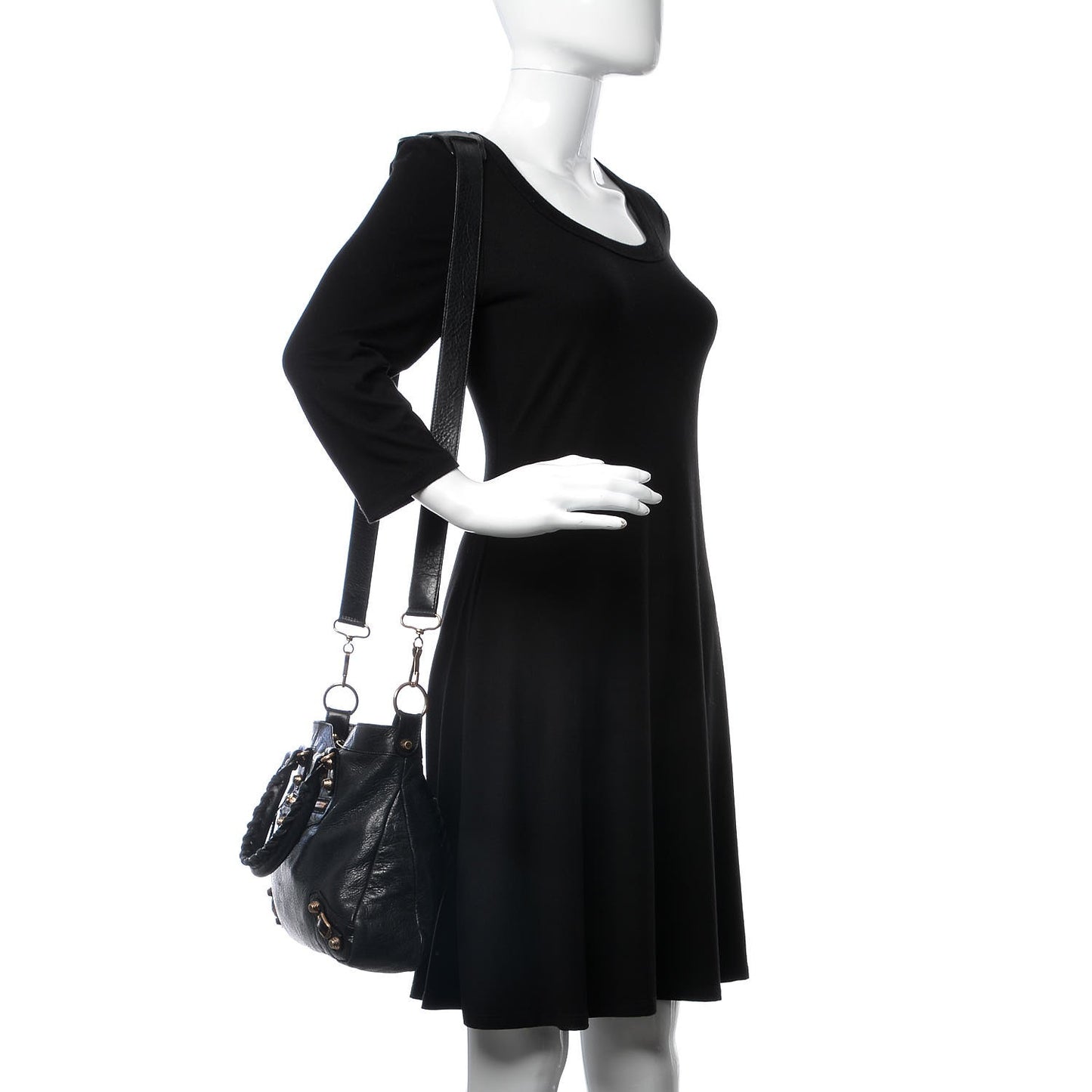 Agneau Giant 12 Rose Gold Hardware Town Black