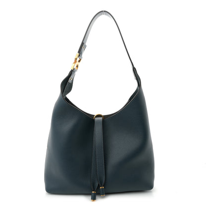 Chloe Grained Calfskin Small Marcie Hobo Bag Tapestry Blue 1 of 9