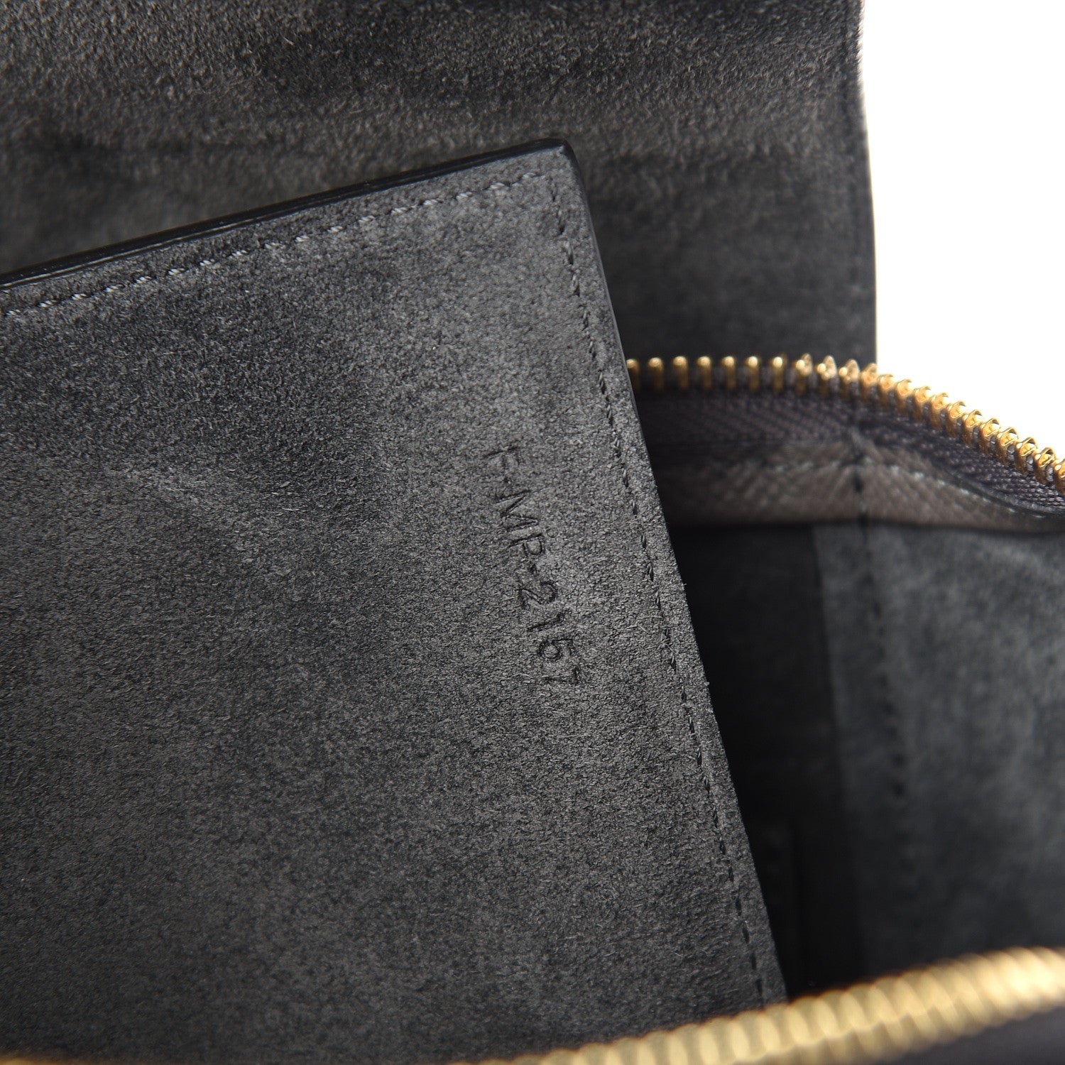 Celine Grained Calfskin Micro Belt Bag Grey 6 of 9
