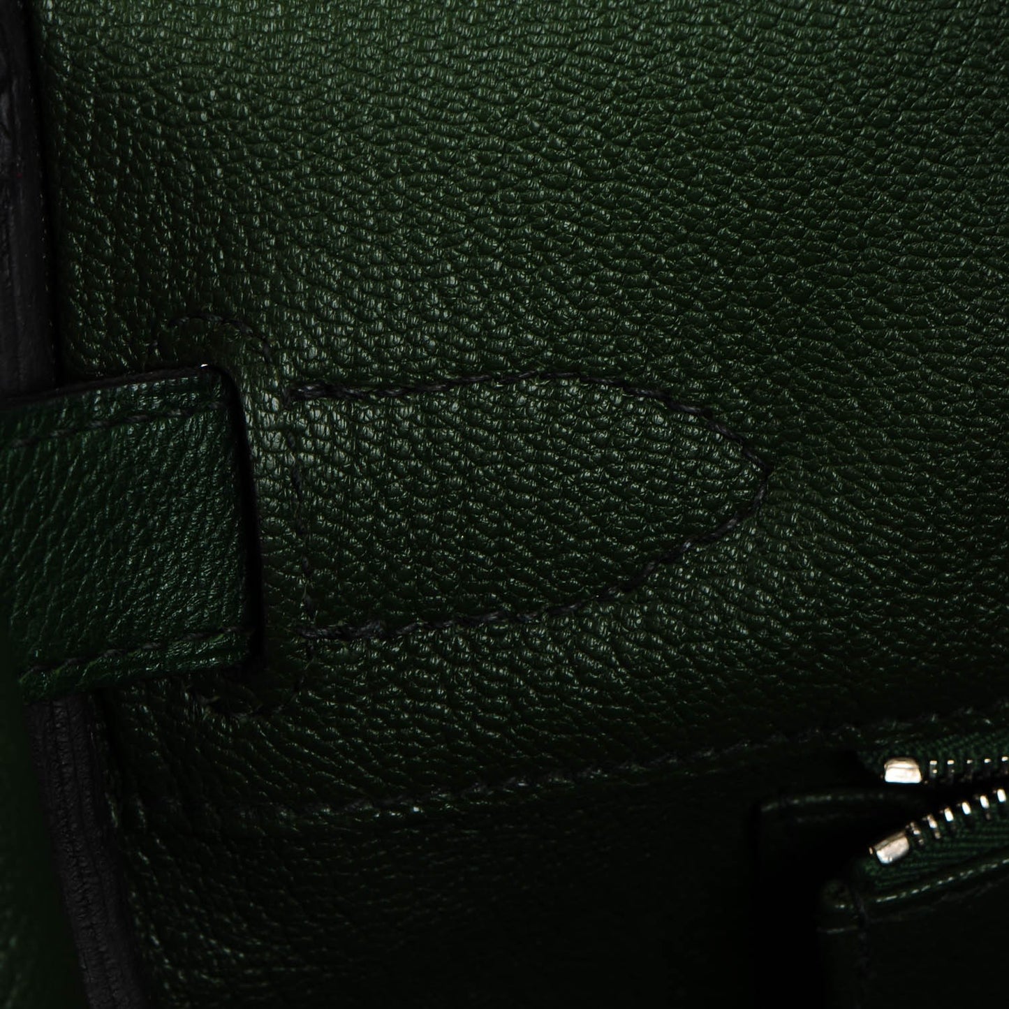 Evergrain JPG Shoulder Birkin II 42 Vert Laurier