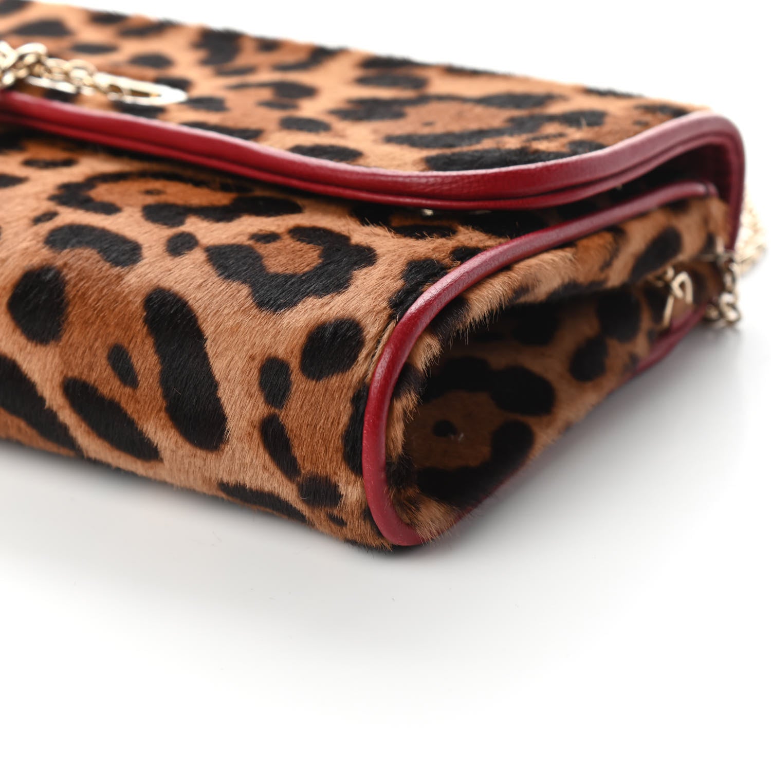 Christian Louboutin Pony Hair Leopard Print Riviera Clutch 8 of 9