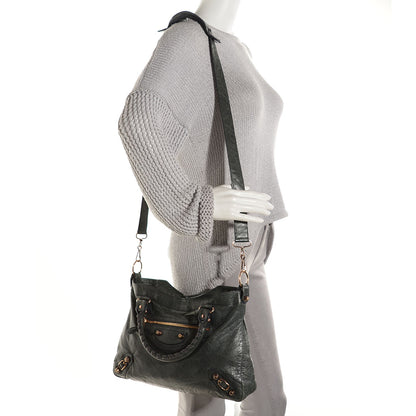 Balenciaga Agneau Giant 12 Rose Gold Hardware Town Anthracite 2 of 12