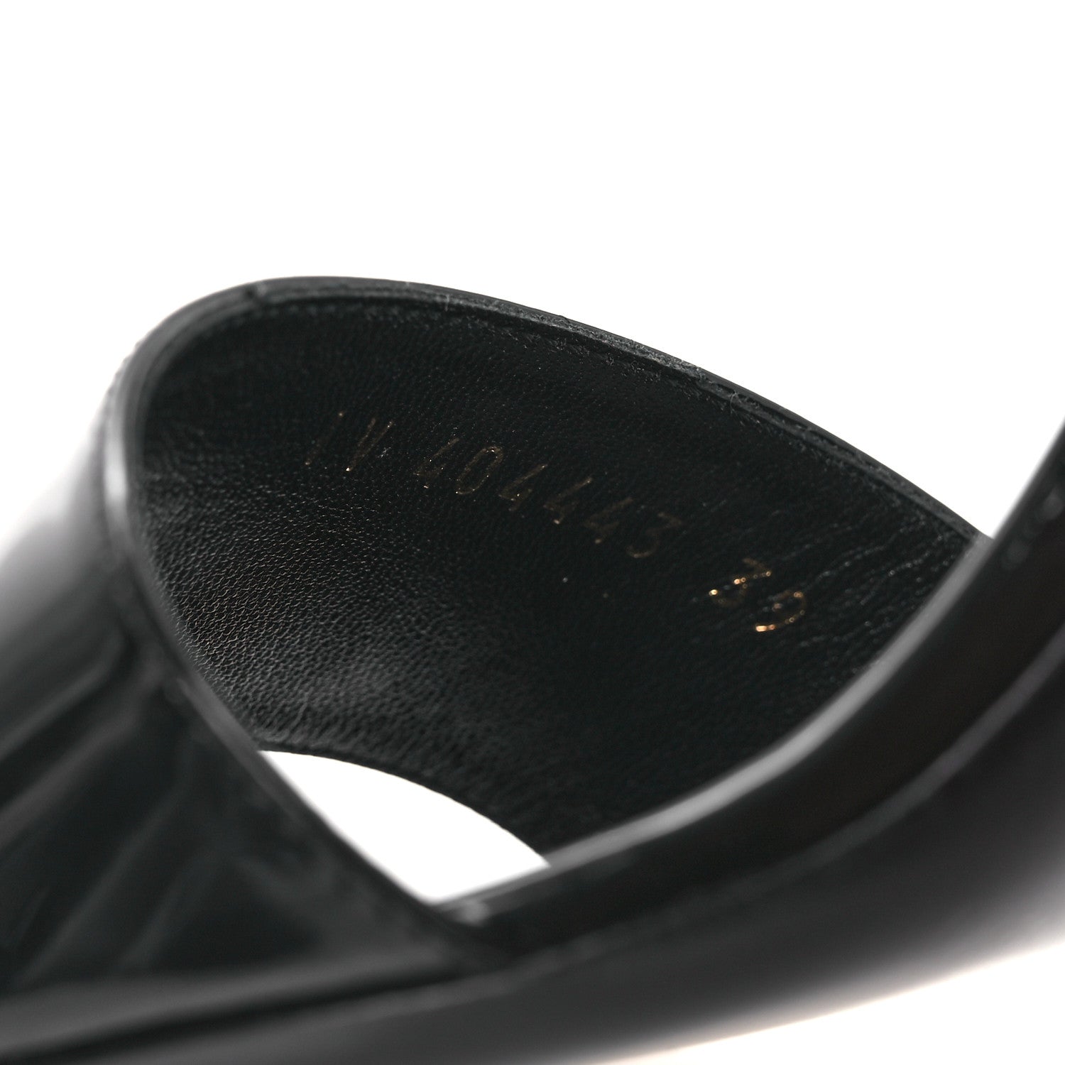 Saint Laurent Patent Calfskin Fetish 105 Sandal 39 Black 10 of 11