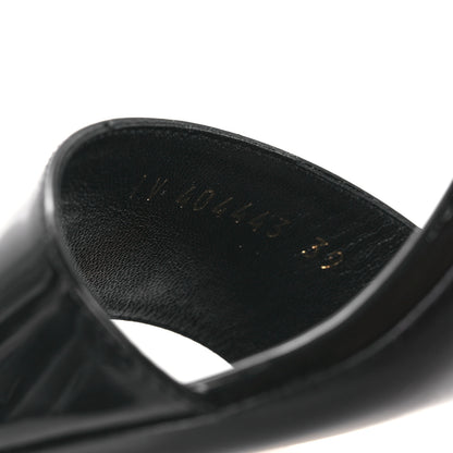 Saint Laurent Patent Calfskin Fetish 105 Sandal 39 Black 10 of 11