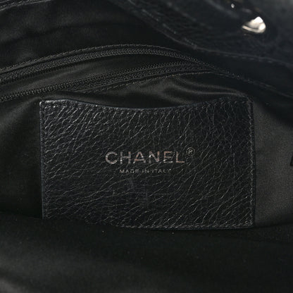 Chanel Glazed Calfskin Large On The Road Tote Black 6 of 10