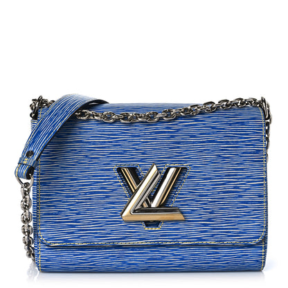 Louis Vuitton Epi Twist Shoulder Bag MM Denim Light 3 of 10