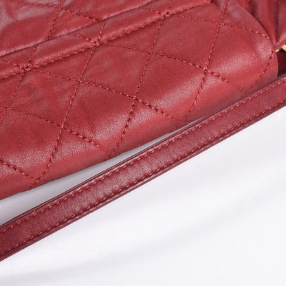 Chanel Iridescent Calfskin Large Chic Quilt Flap Red 7 of 10