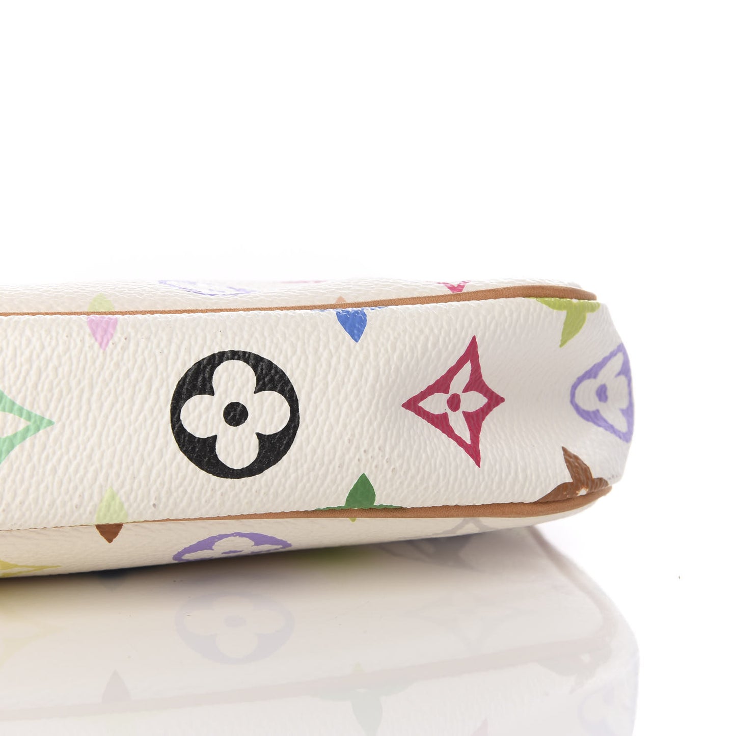 Monogram Multicolor Pochette Accessories White