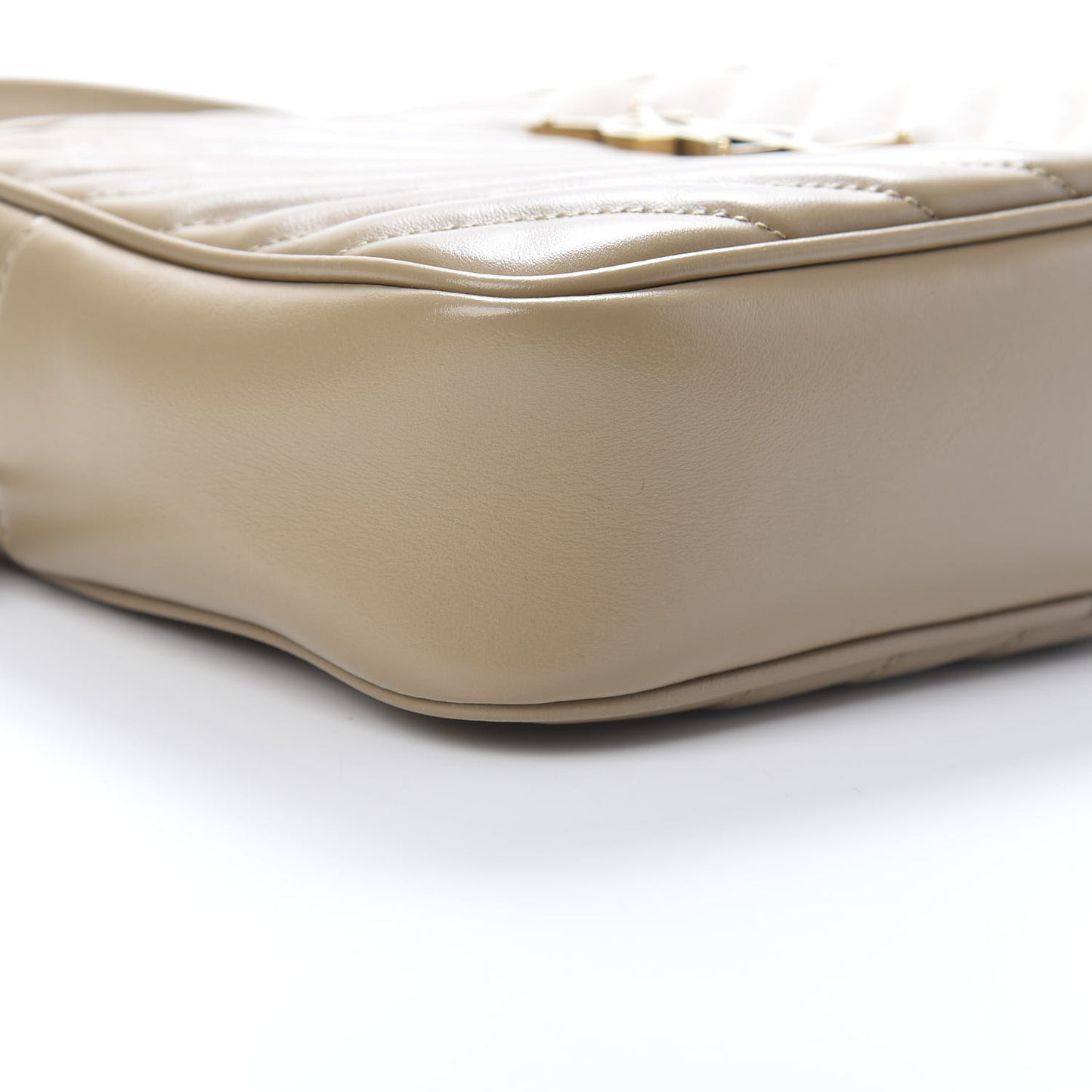 Calfskin Matelasse Monogram Lou Camera Bag Dusty Grey