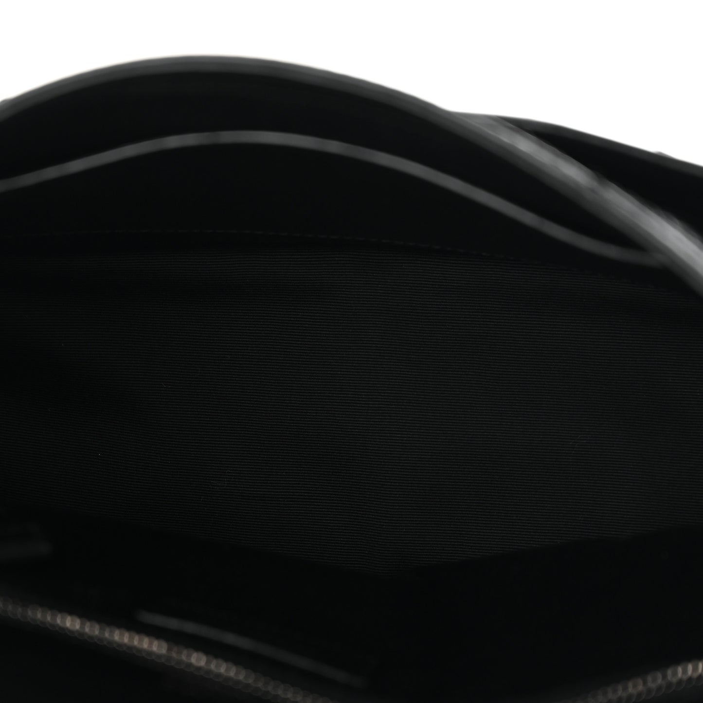 Crinkled Calfskin Matelasse Monogram Medium Niki Chain Satchel Black