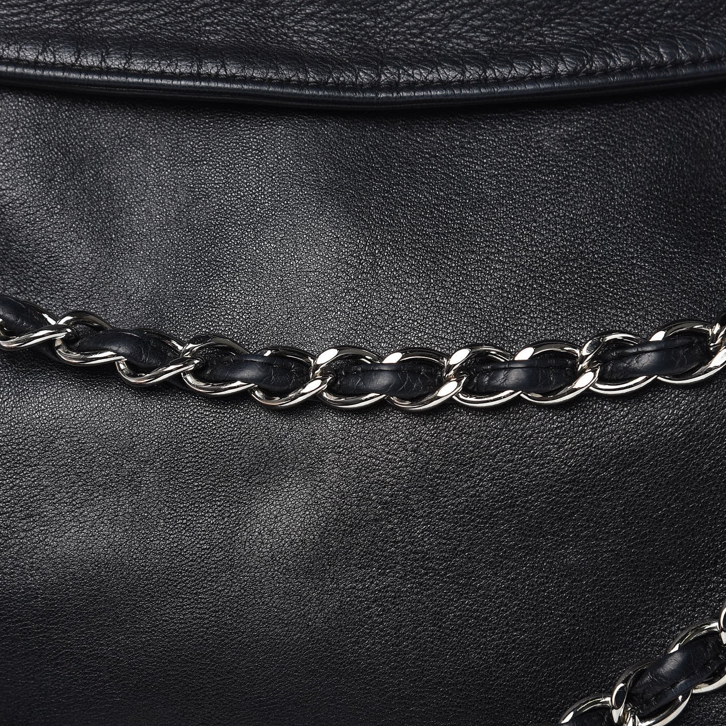 Lambskin Large Ultimate Soft Tote Black