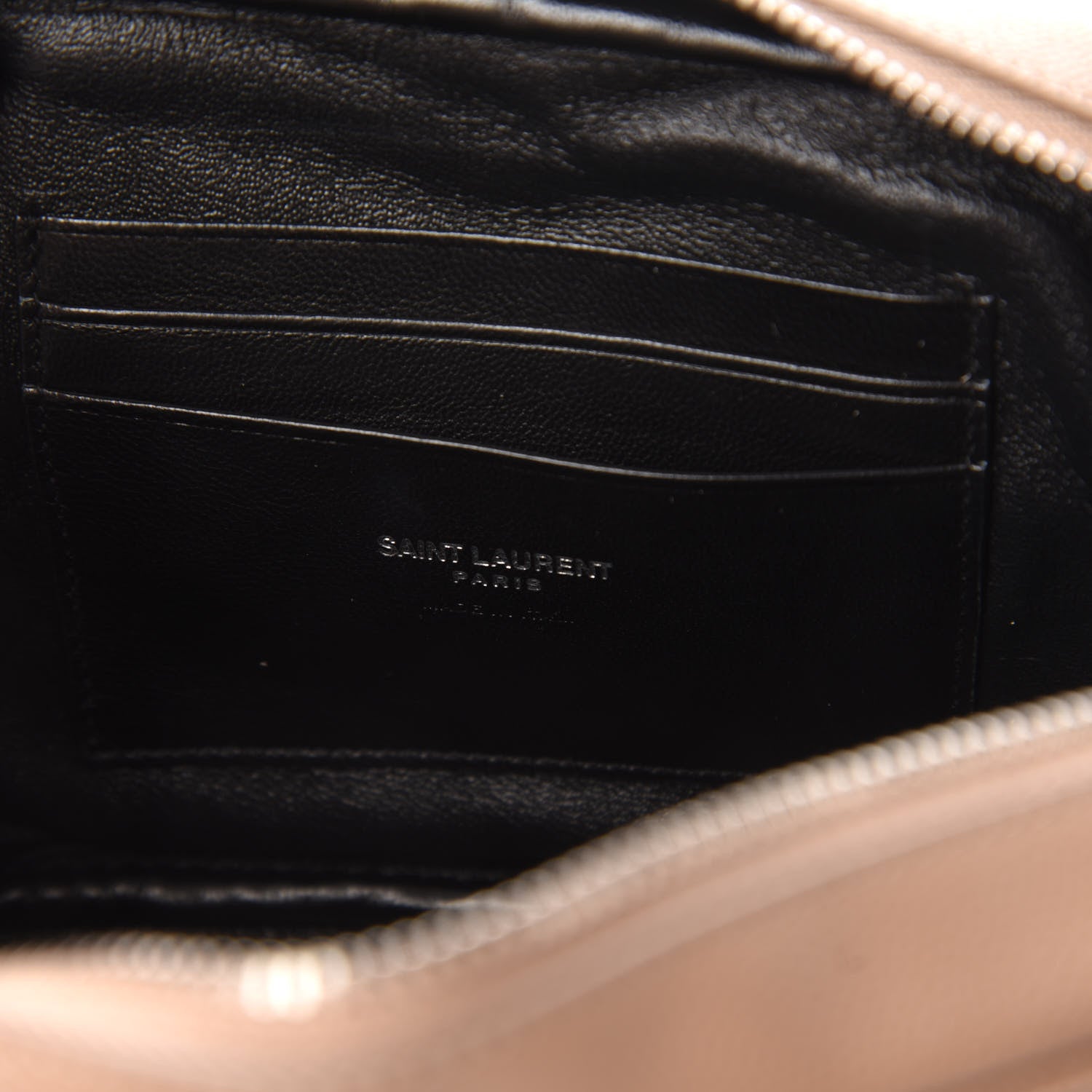 Saint Laurent Grain De Poudre Matelasse Monogram Mini Lou Camera Bag Dark Beige 8 of 11