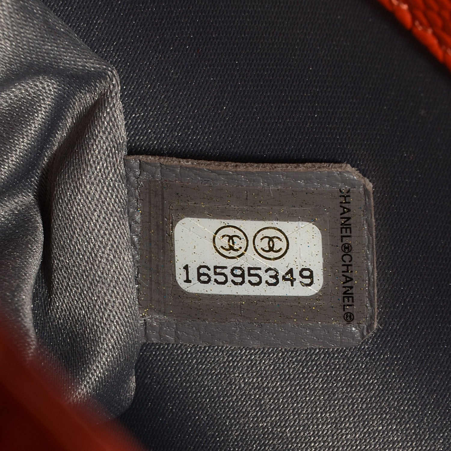 Chanel Caviar XL Grand Shopping Tote GST Orange 6 of 6