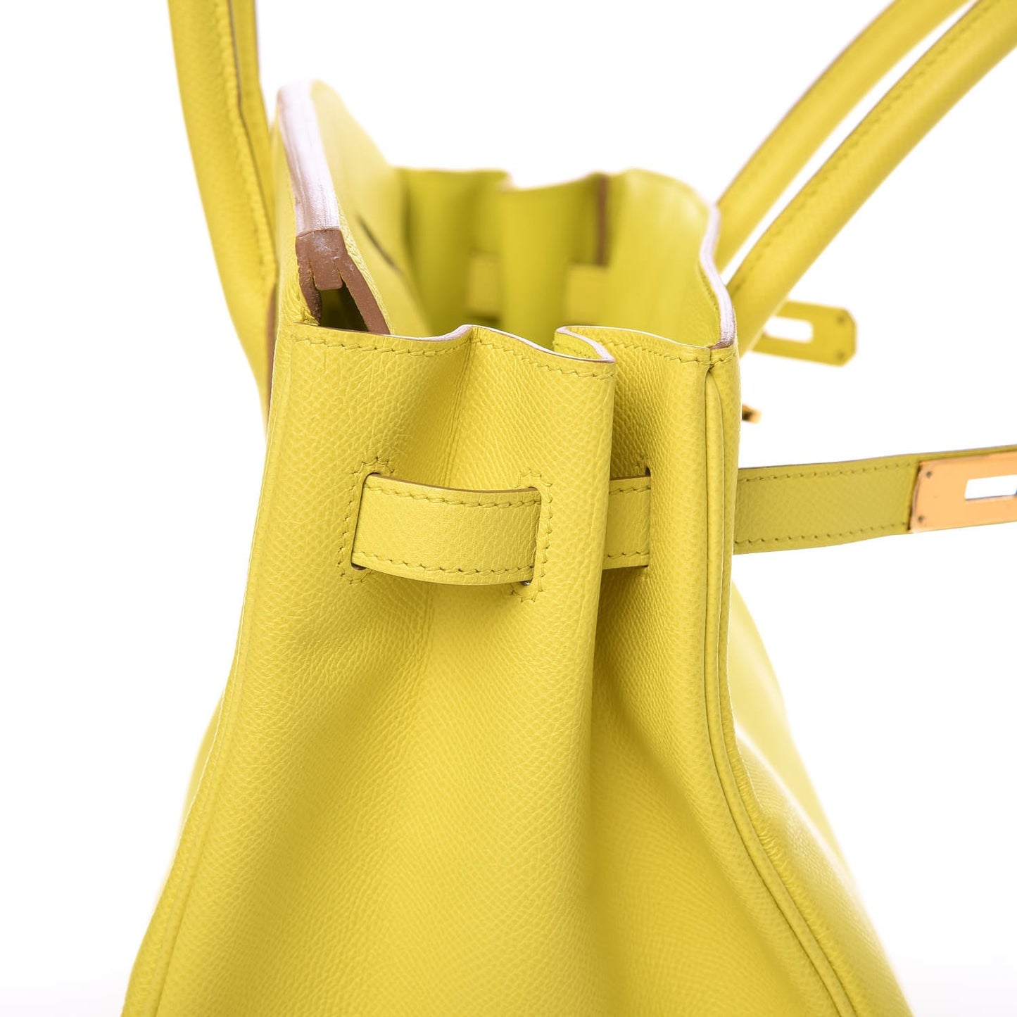 Epsom Birkin 35 Lime