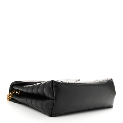 Saint Laurent Calfskin Y Quilted Monogram Medium Loulou Chain Satchel Black 4 of 10