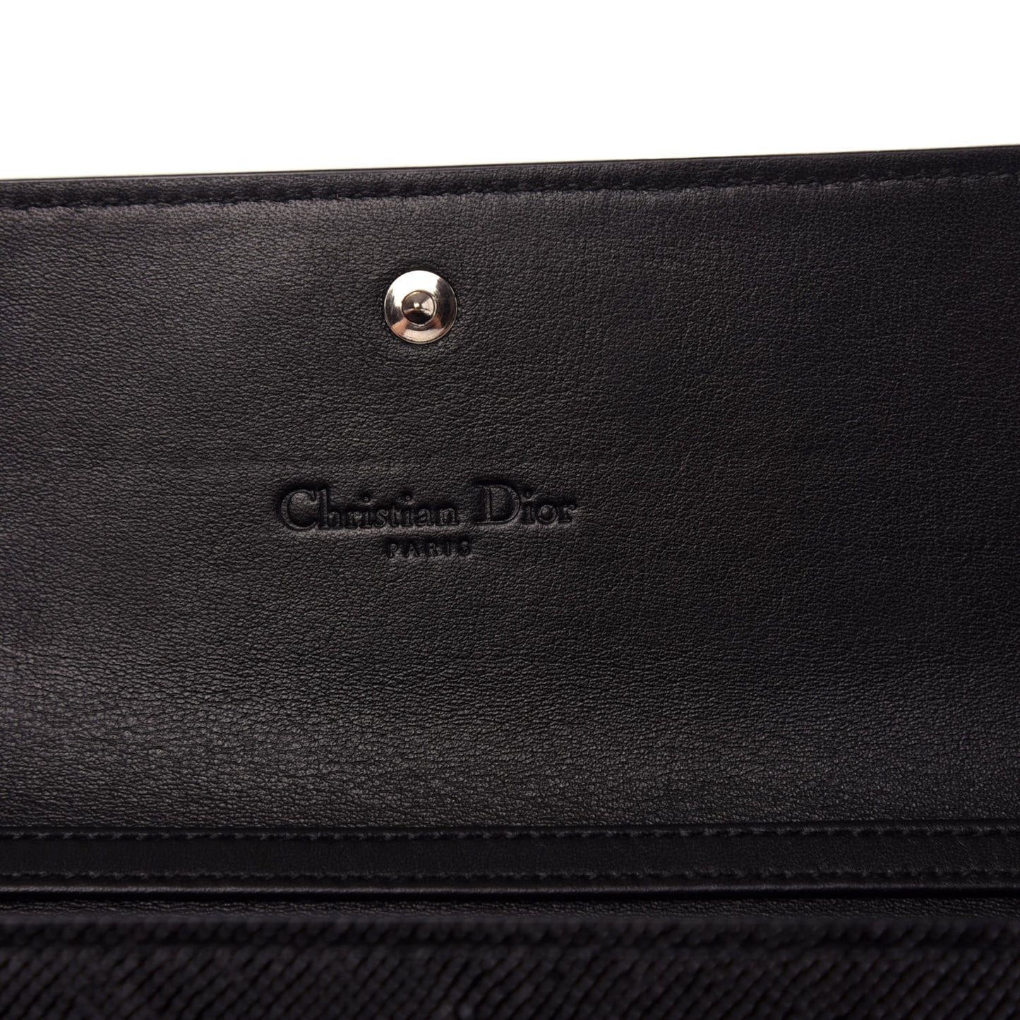 Grained Calfskin Mania Rendez-Vous Chain Wallet Black