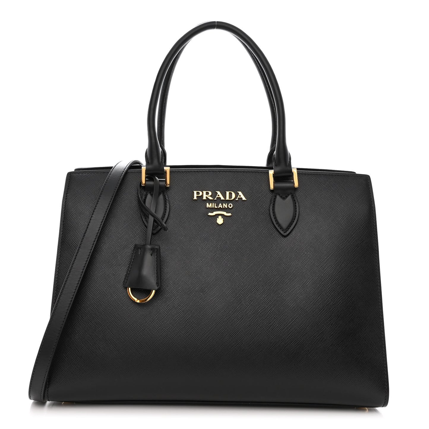 Saffiano Soft Calfskin Tote Black