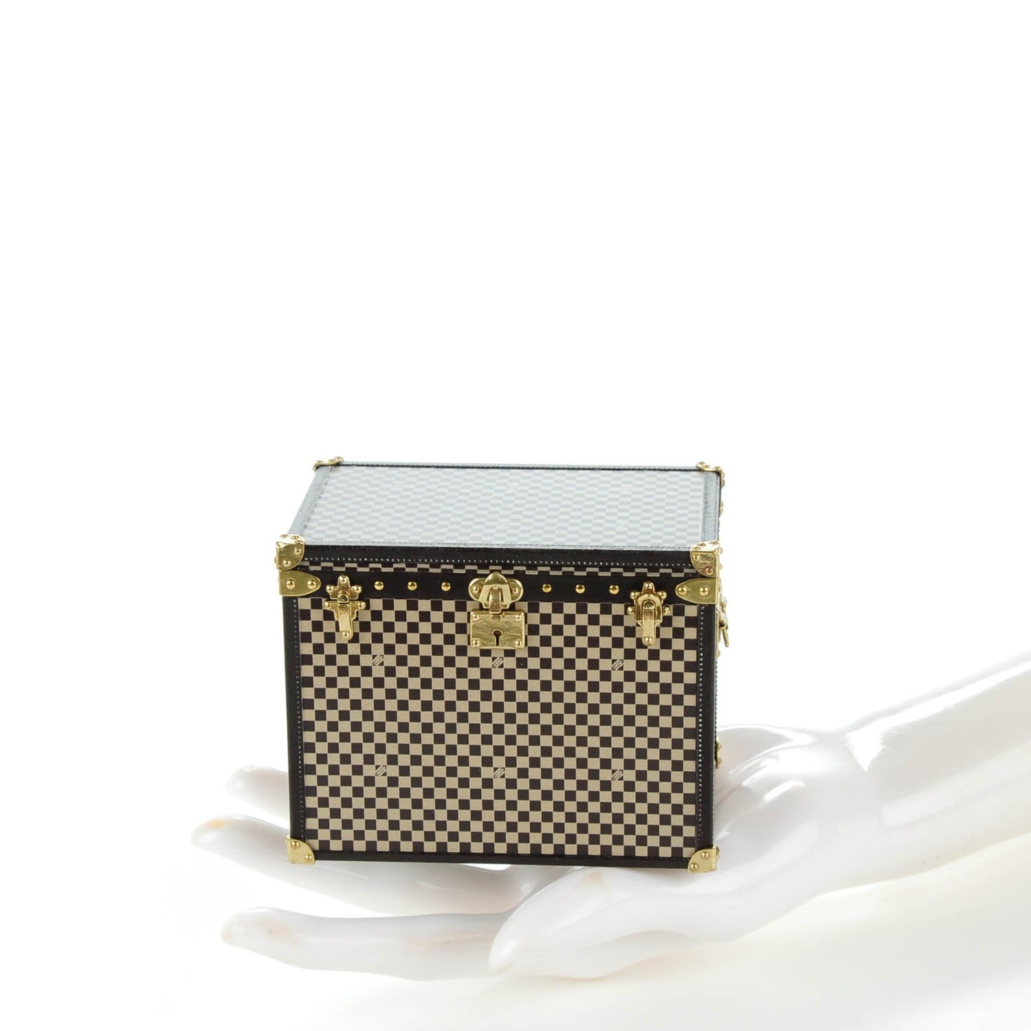 Louis Vuitton Damier 1895 Ladies Hat Trunk Mini Malle Chapeaux Jewelry Box 2 of 8