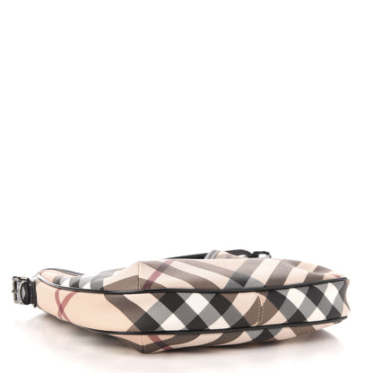 Burberry Nova Check Small Barton Hobo Black 4 of 10