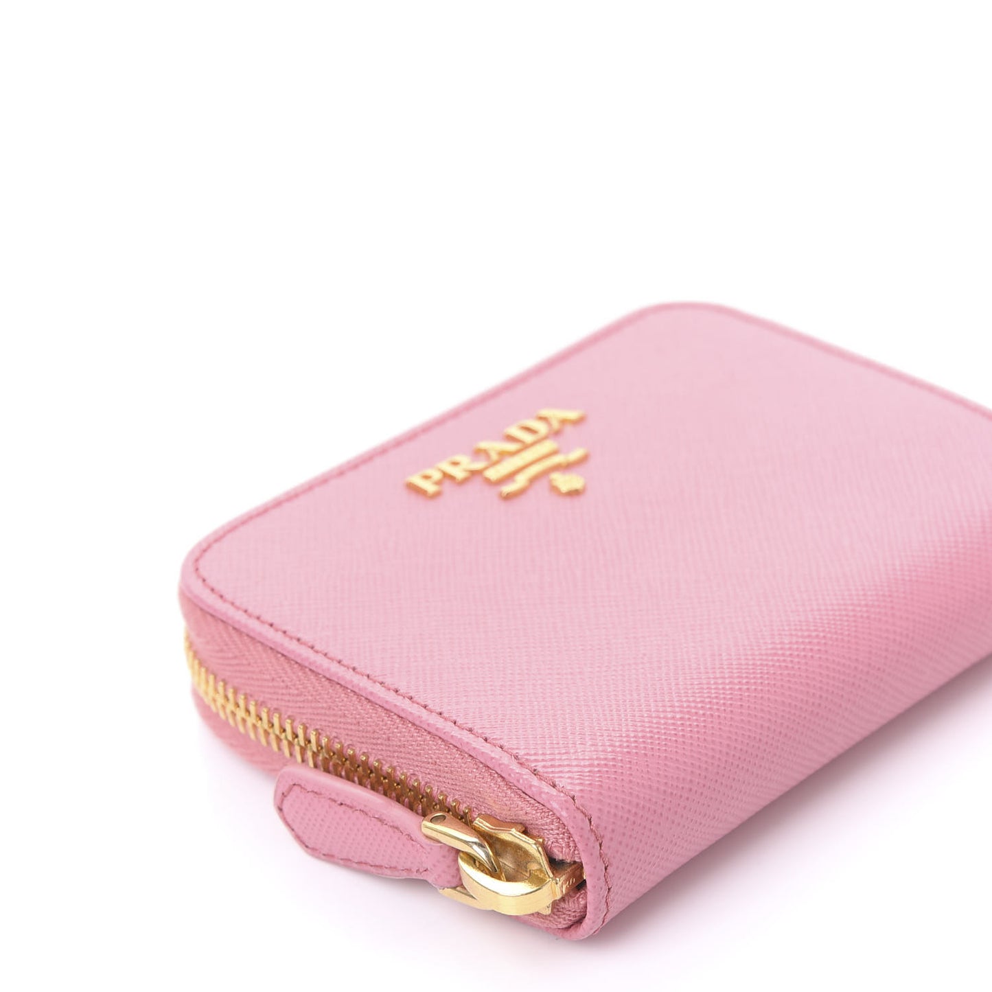 Saffiano Metal Zip Coin Purse Geranio