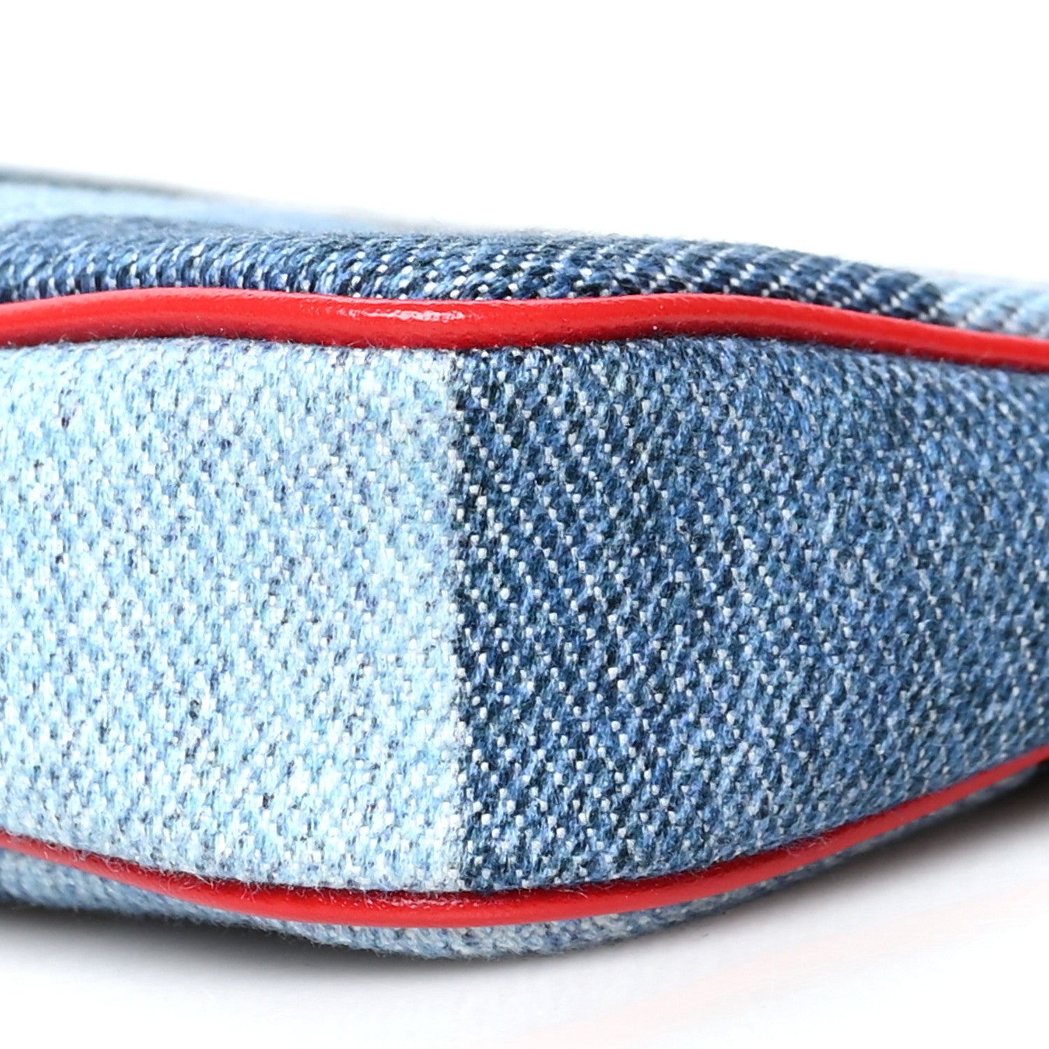 Louis Vuitton Denim Micro Pochette Accessories Denim Rouge 9 of 10