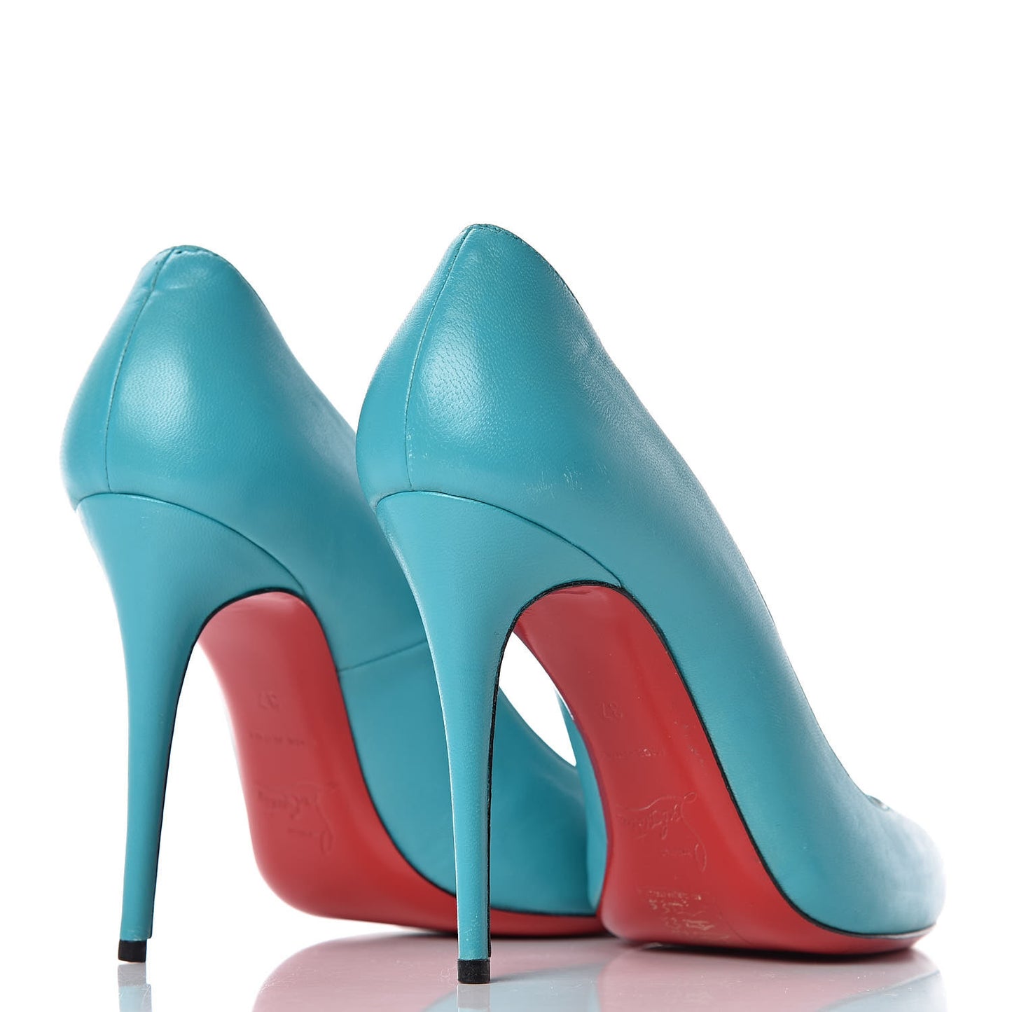 Calfskin Fifi 100 Pumps 37 Turquoise