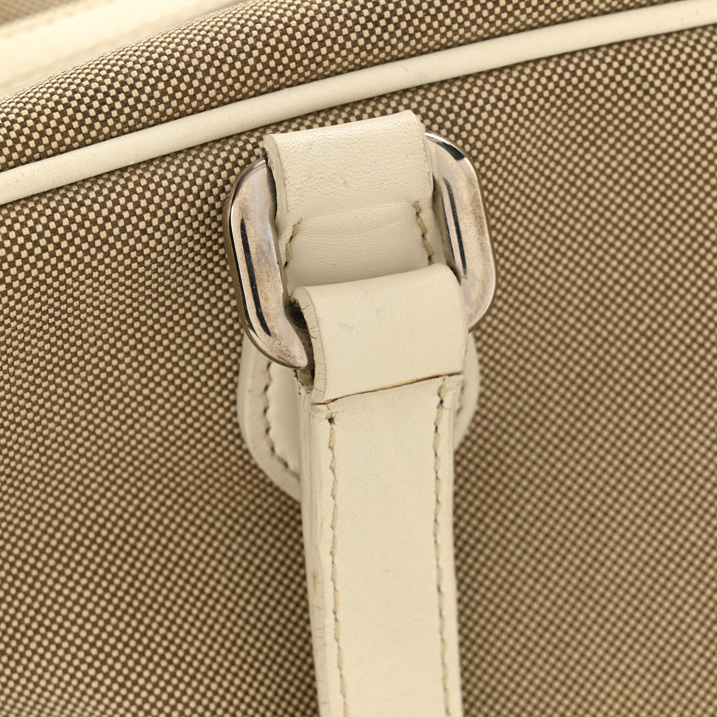 Jacquard Logo Handbag Corda White